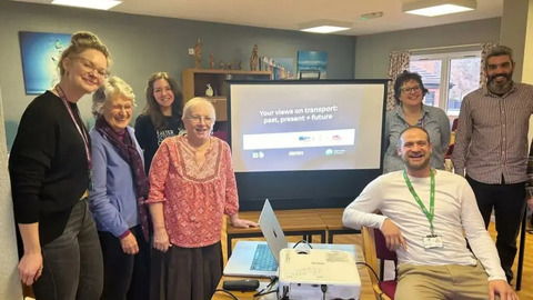 Natalie with Exeter residents and project collaborators from RAMM, the University of Exeter, along with Exeter City Council Housing Services